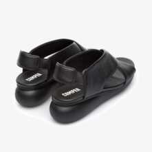 Camper Balloon Wedge Sandals Black - Womens Singapore HKMXVL-186